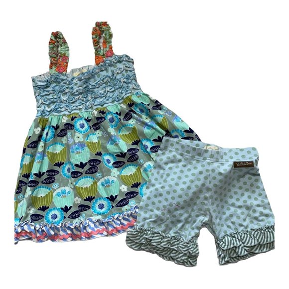 Matilda Jane Happy and Free Blue Funhouse Set Sz 6